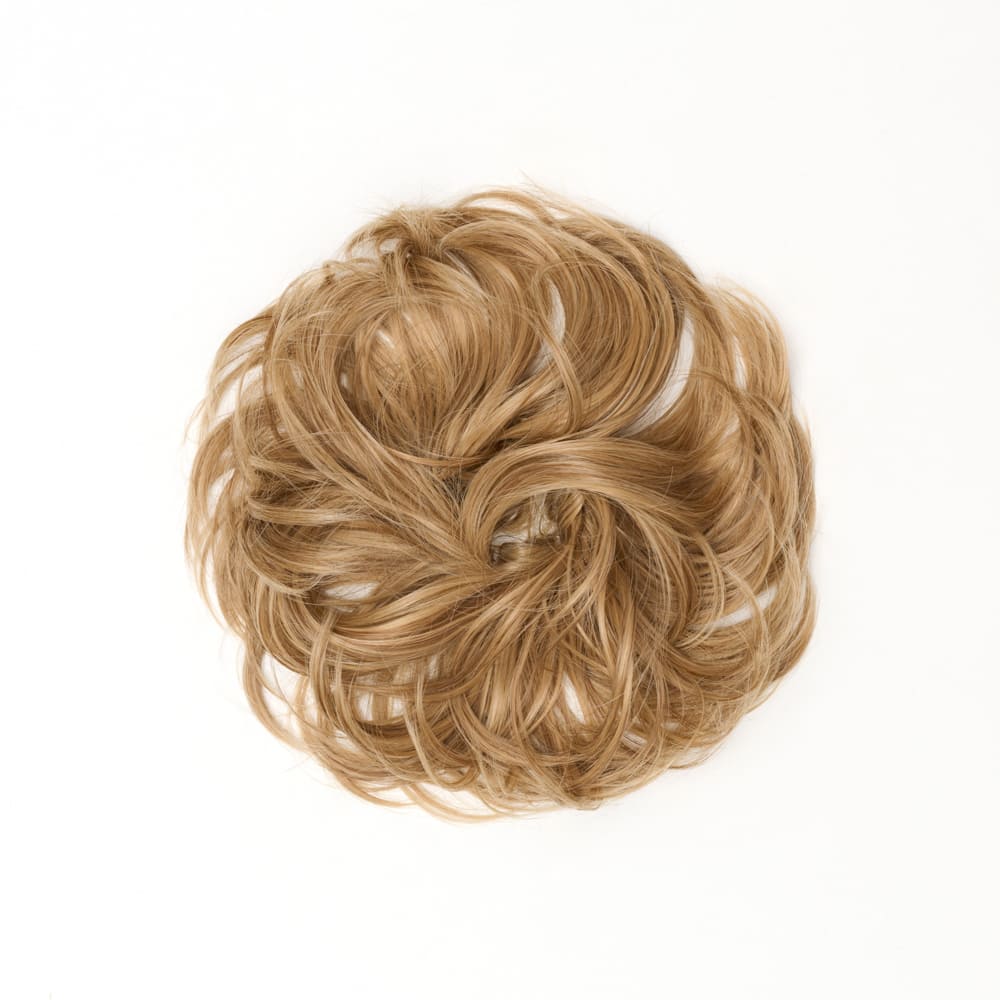 Stranded Flicky Messy Bun- Simple hair up scrunchie in colour Vanilla Blonde