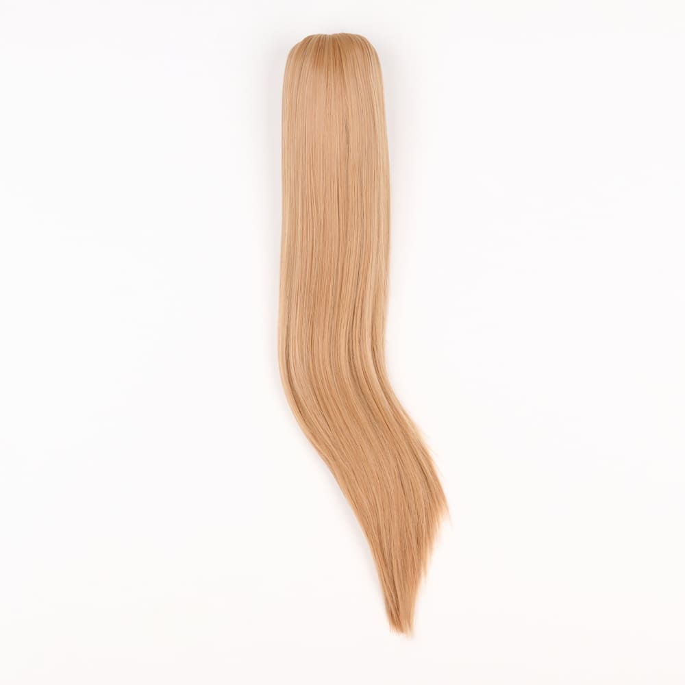 20 Inch Long Straight Claw Clip-on Ponytail in a Ginger Colour