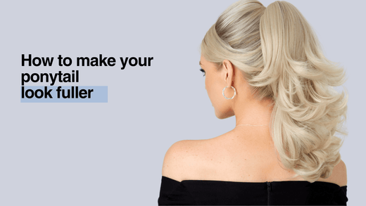 Make thin ponytail look thicker and fuller