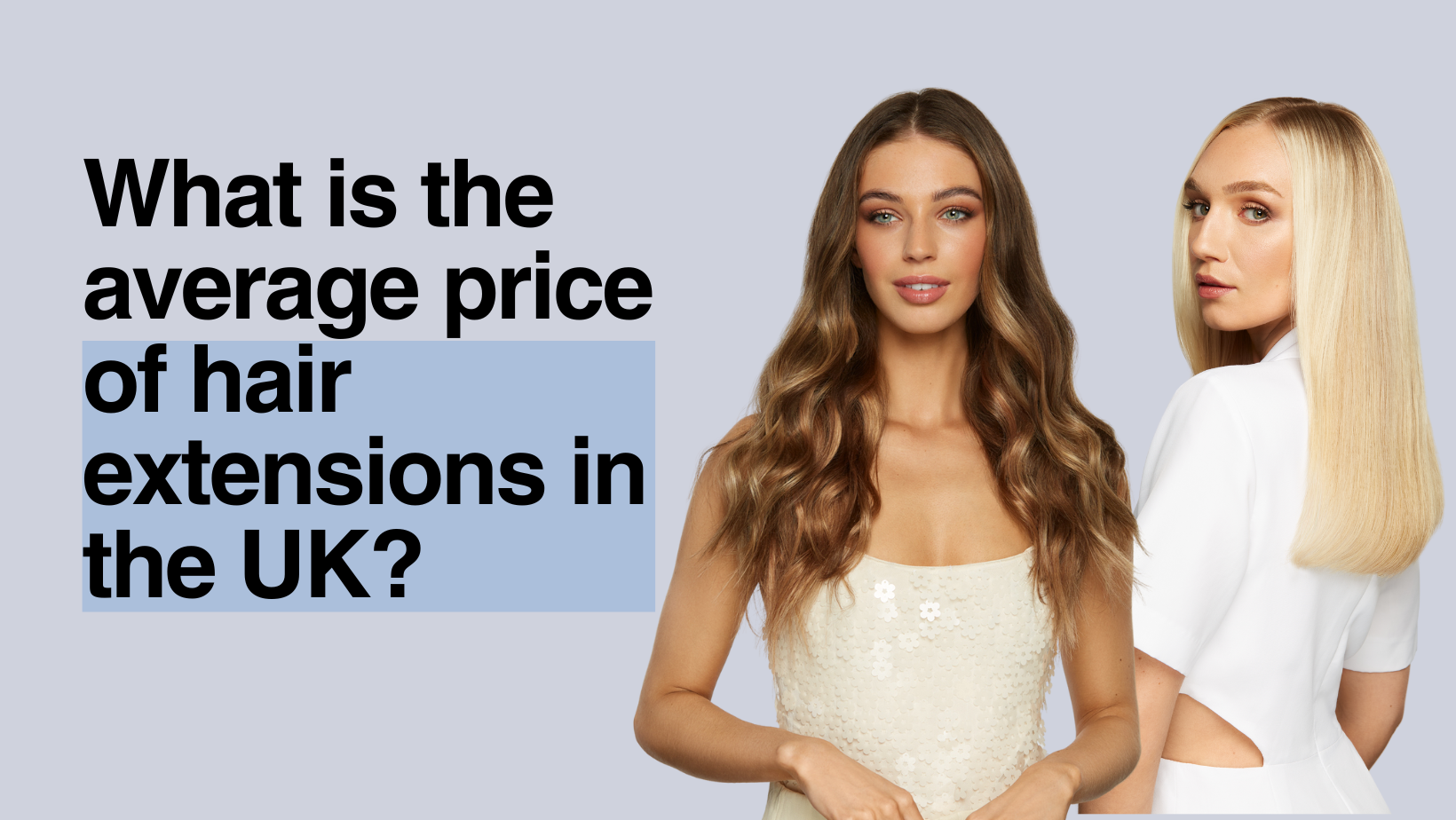 What is the average price of hair extensions in the UK?