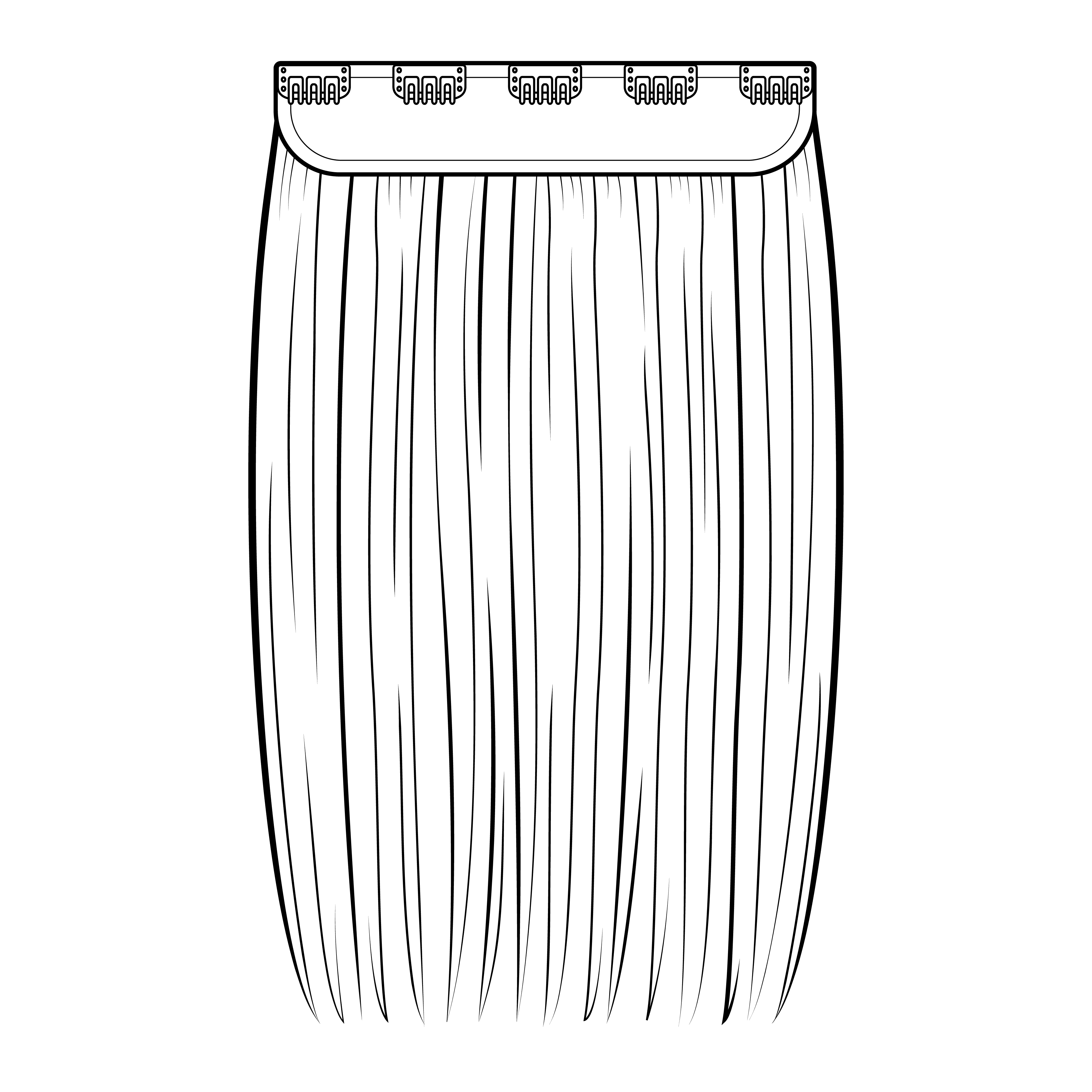 Straight One Piece Clip-in Extensions