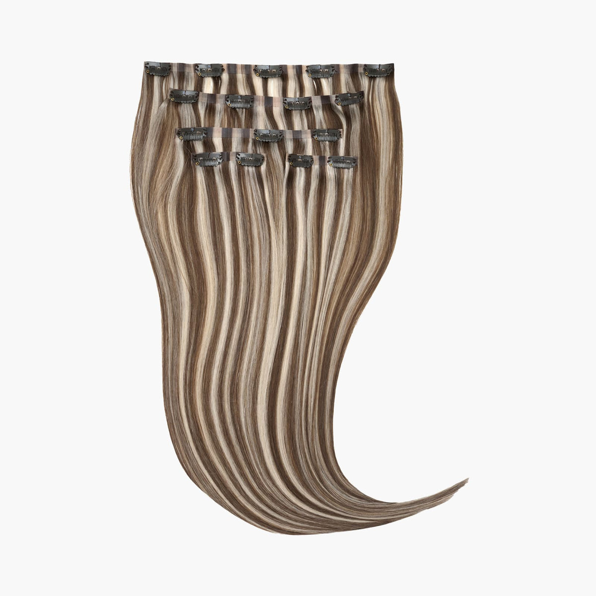 Stranded 14" Seamless Clip-in Human Hair Extension (95g) - Colour #18/68 Ash Willow