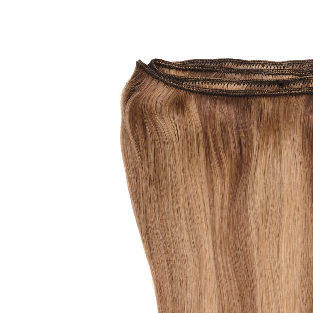 14 Inch Weft Track hair extensions in mixed brown colour