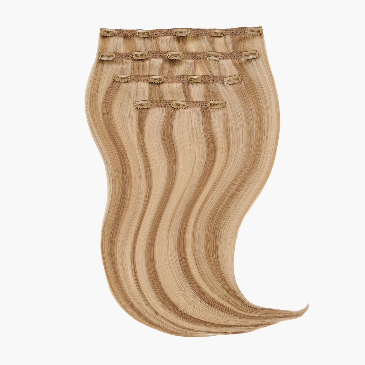 Stranded 16" Lace Clip-in Human Hair Extension (140g) in Ballerina Musk (#10/16/22)