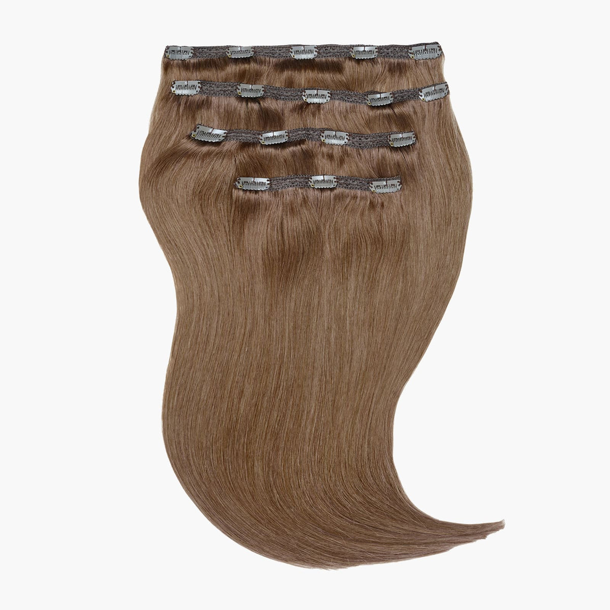 Stranded 16" Lace Clip-in Human Hair Extension (140g) in Hazel Princess (#8)