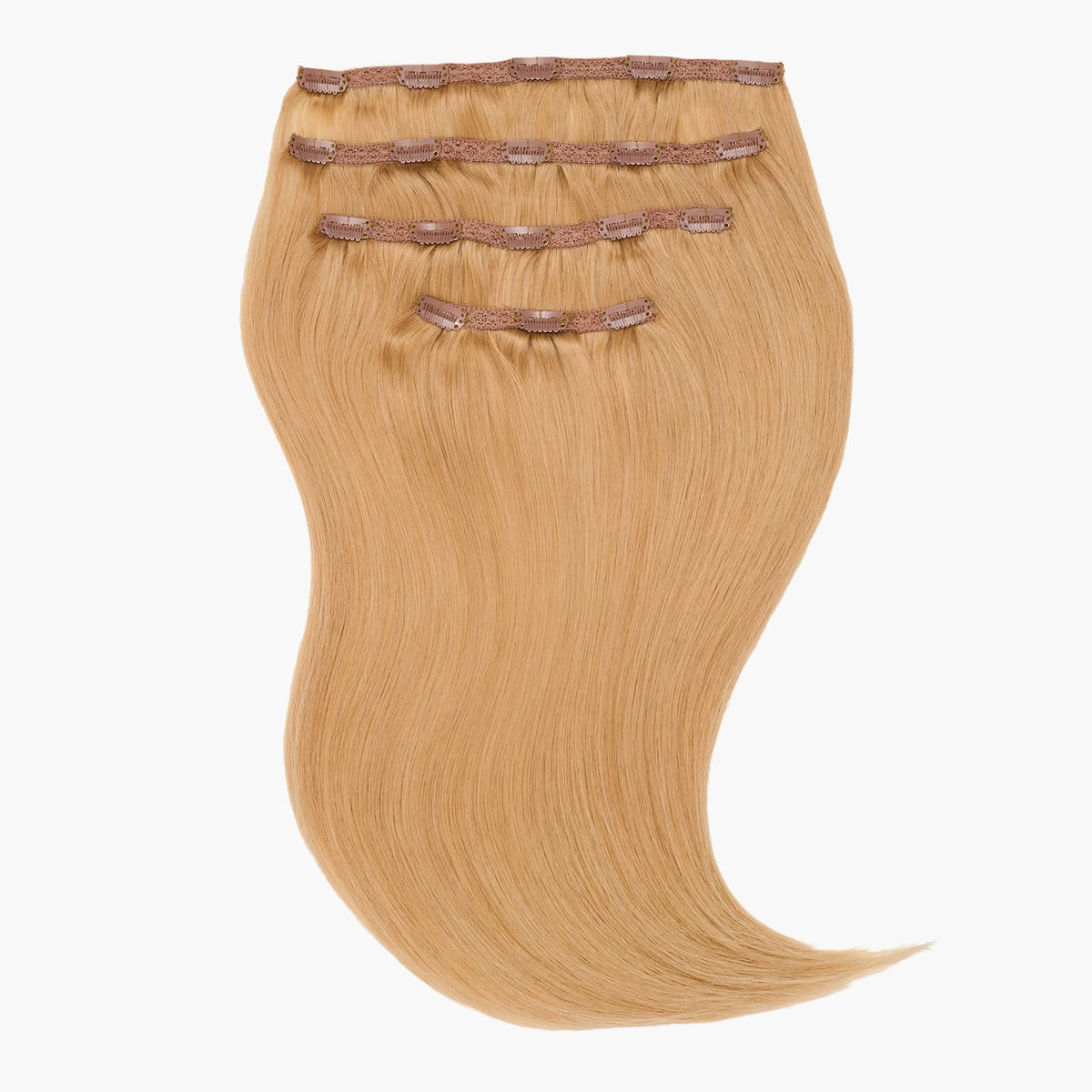 Stranded 16" Lace Clip-in Human Hair Extension (140g) in Honeysuckle (#27)