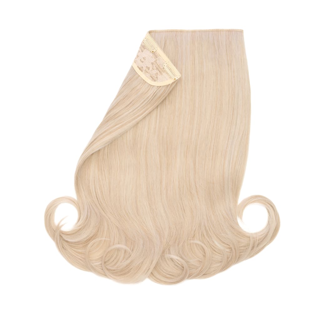 Stranded 16 Inch One Piece Layered Clip-in Hair Extension - Colour Ash Blonde