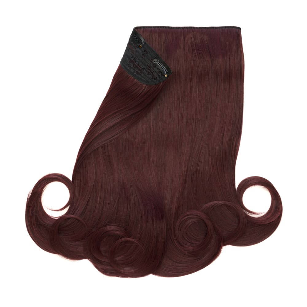 Stranded 16 Inch One Piece Flicky Clip-in Hair Extension - Colour Plum