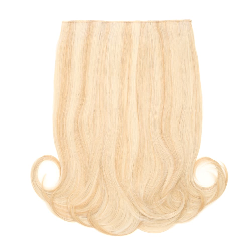 Stranded 16 Inch One Piece Flicky Clip-in Hair Extension - Colour UK Blonde