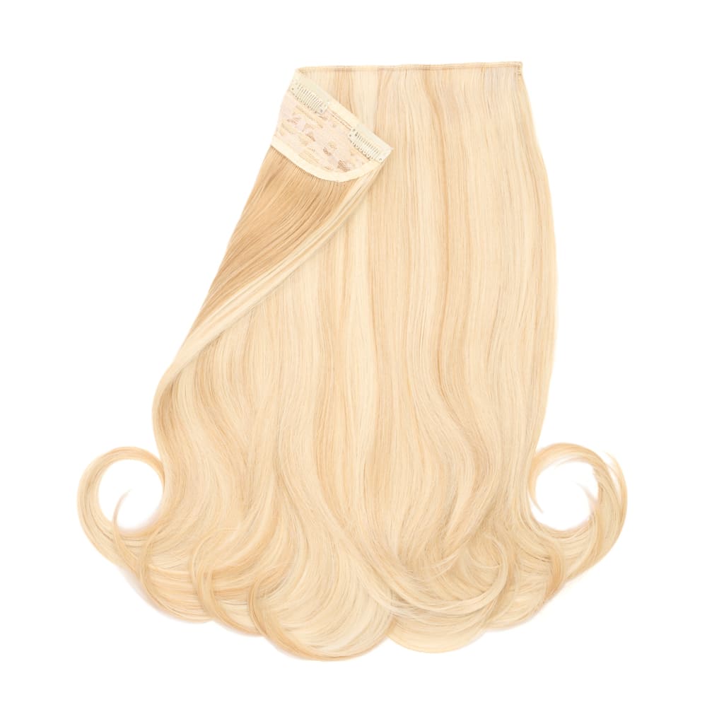 Stranded 16 Inch One Piece Layered Clip-in Hair Extension - Colour UK Blonde