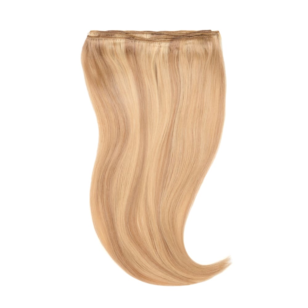 18 Inch Weft 105 gram hair extensions in medium blonde colour