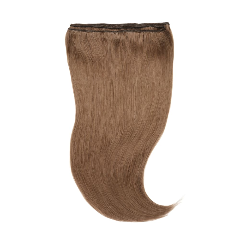 18 Inch Weft 105 gram hair extensions in mousey brown colour