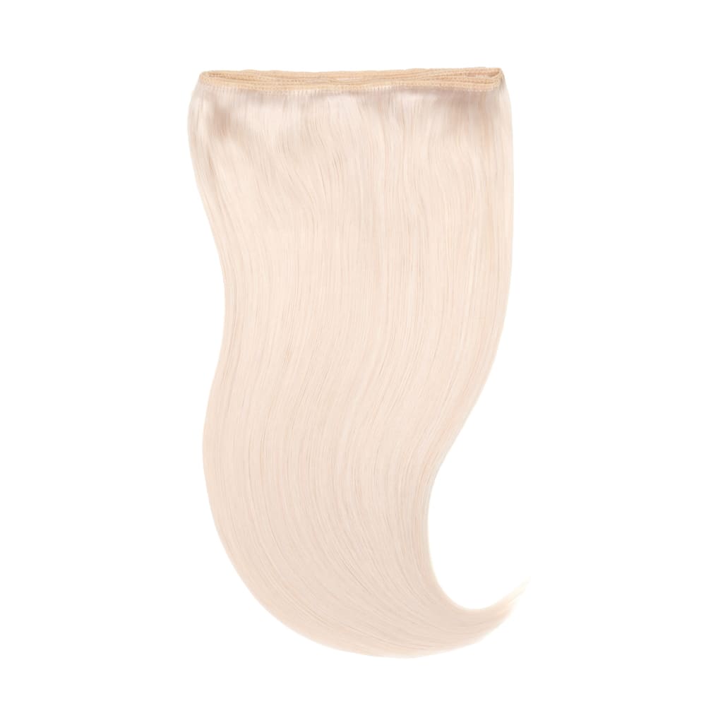 18 Inch Weft 105 gram hair extensions in white blonde colour