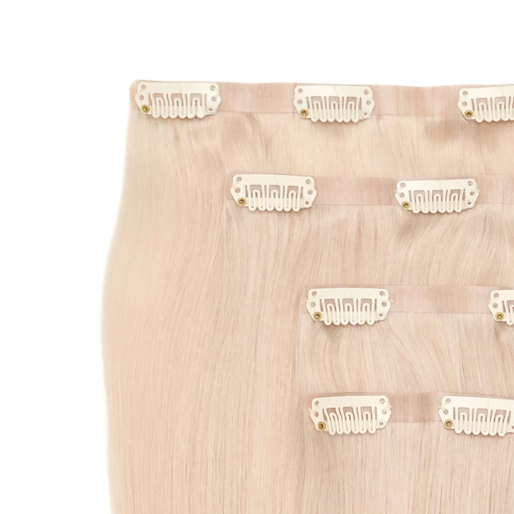 18 Inch Seamless Invisible Track hair extensions in ash blonde colour
