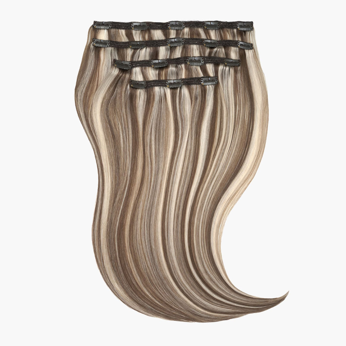 Stranded 20" Lace Clip-in Human Hair Extension (170g) in Ash Willow (#18/68)