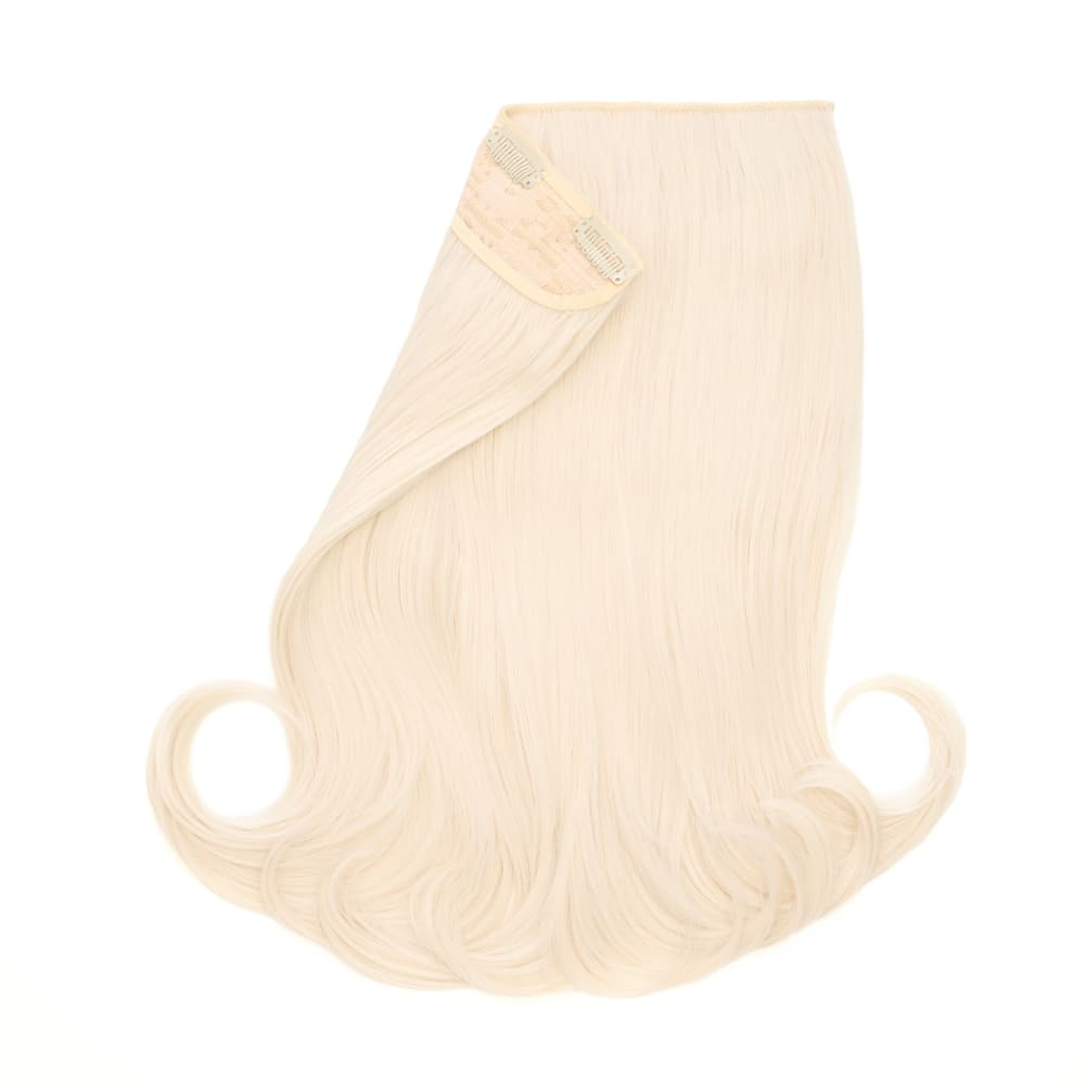 Stranded 20 Inch One Piece Layered Clip-in Hair Extension - Colour White Blonde