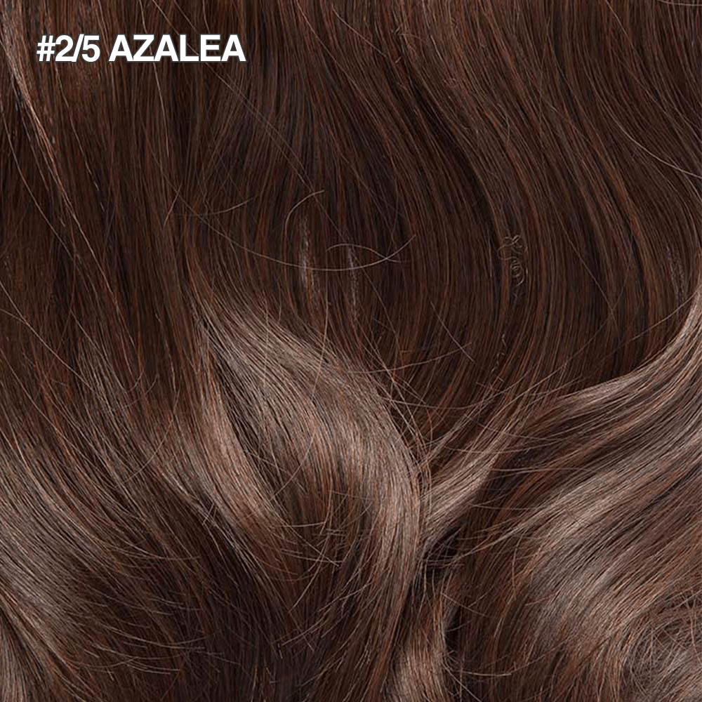 Stranded 18" Seamless Five Piece Clip-in Human Hair Extension (105g) #2/5 Azalea