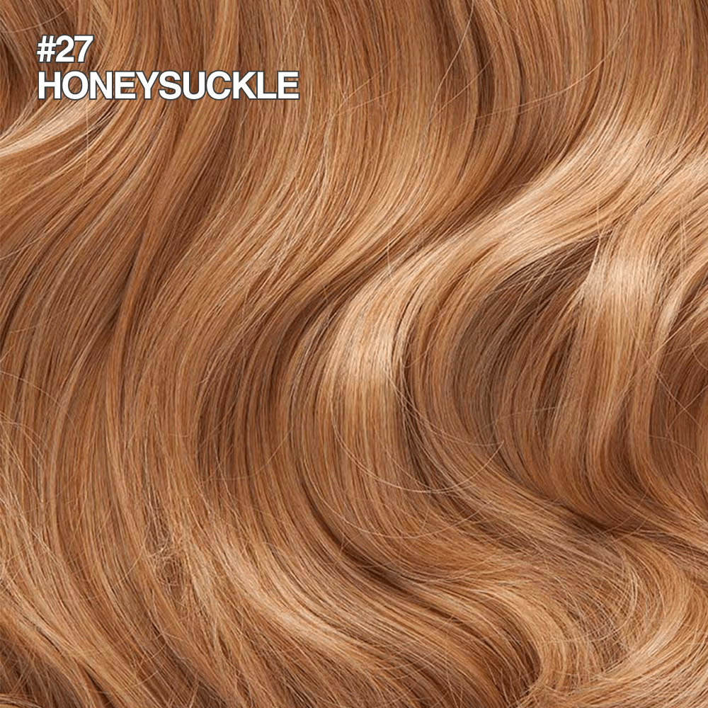 Stranded 20" One Piece Wand Wave Clip-in Hair Extension #27 Honeysuckle