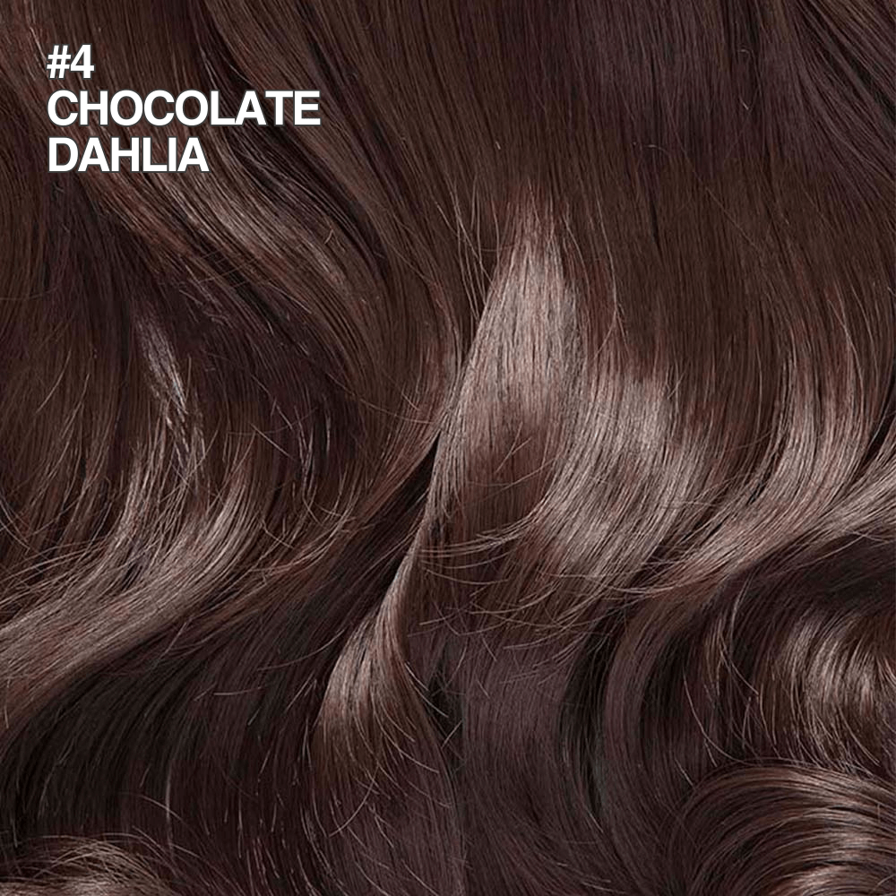 Stranded Medium Flicky Clip-on Ponytail #4 Chocolate Dahlia