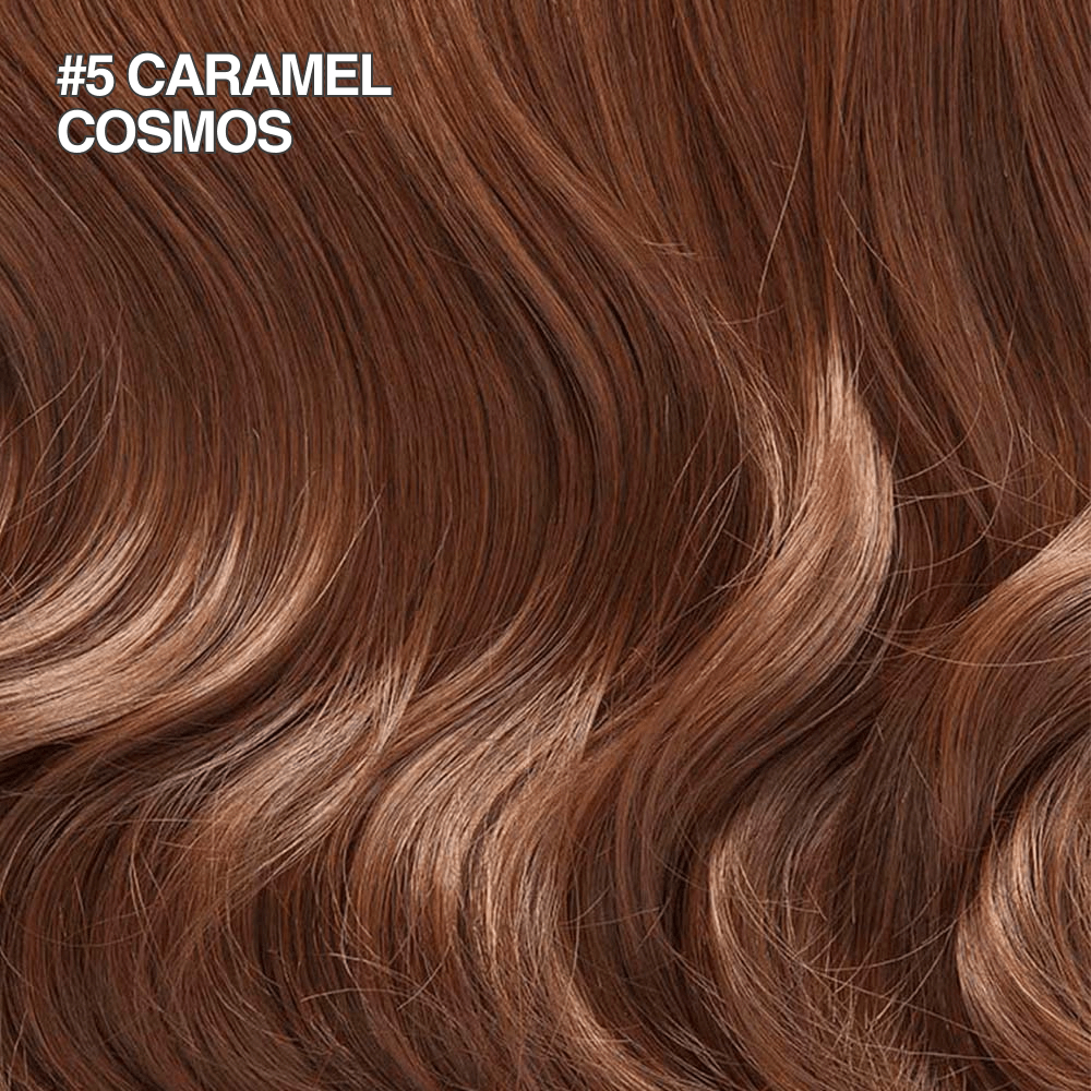 Stranded 20" One Piece Straight Clip-in Hair Extension #5 Caramel Cosmos