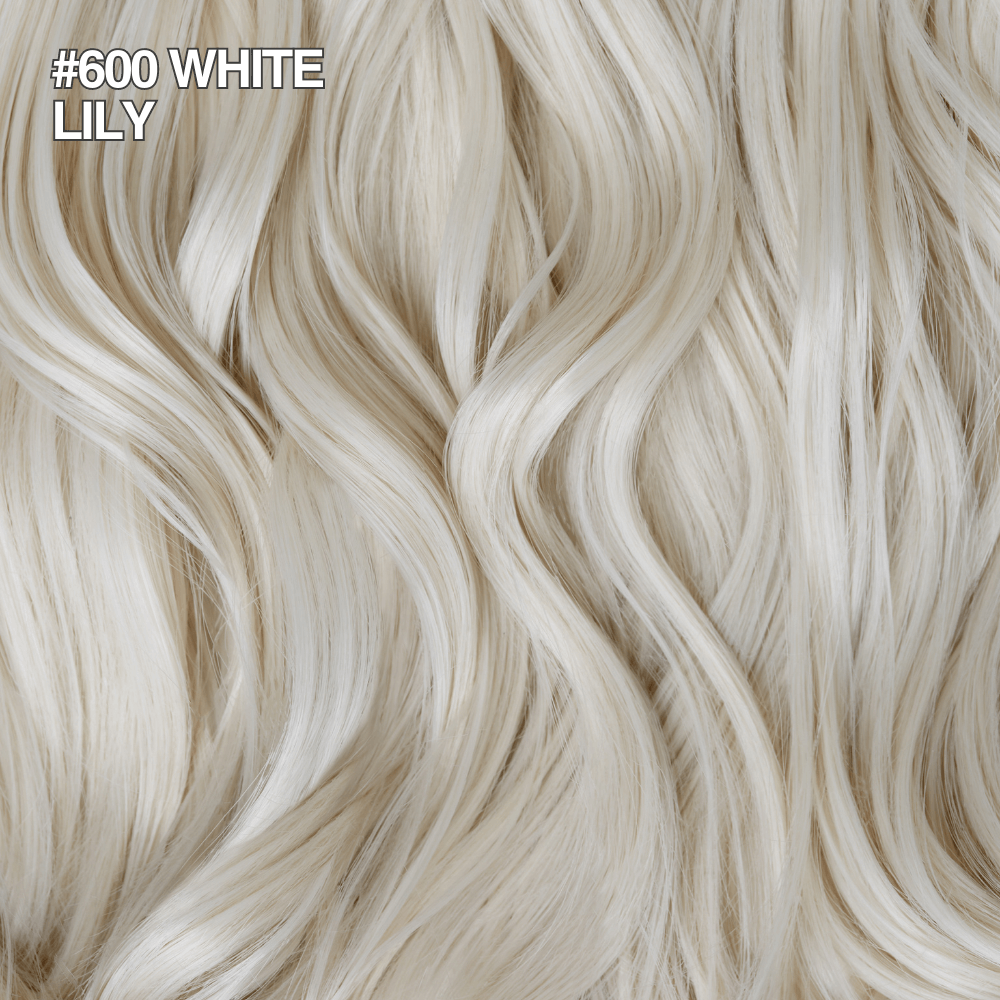 Stranded 18" Unclipped Weft Extension (105g) #600 White Lily