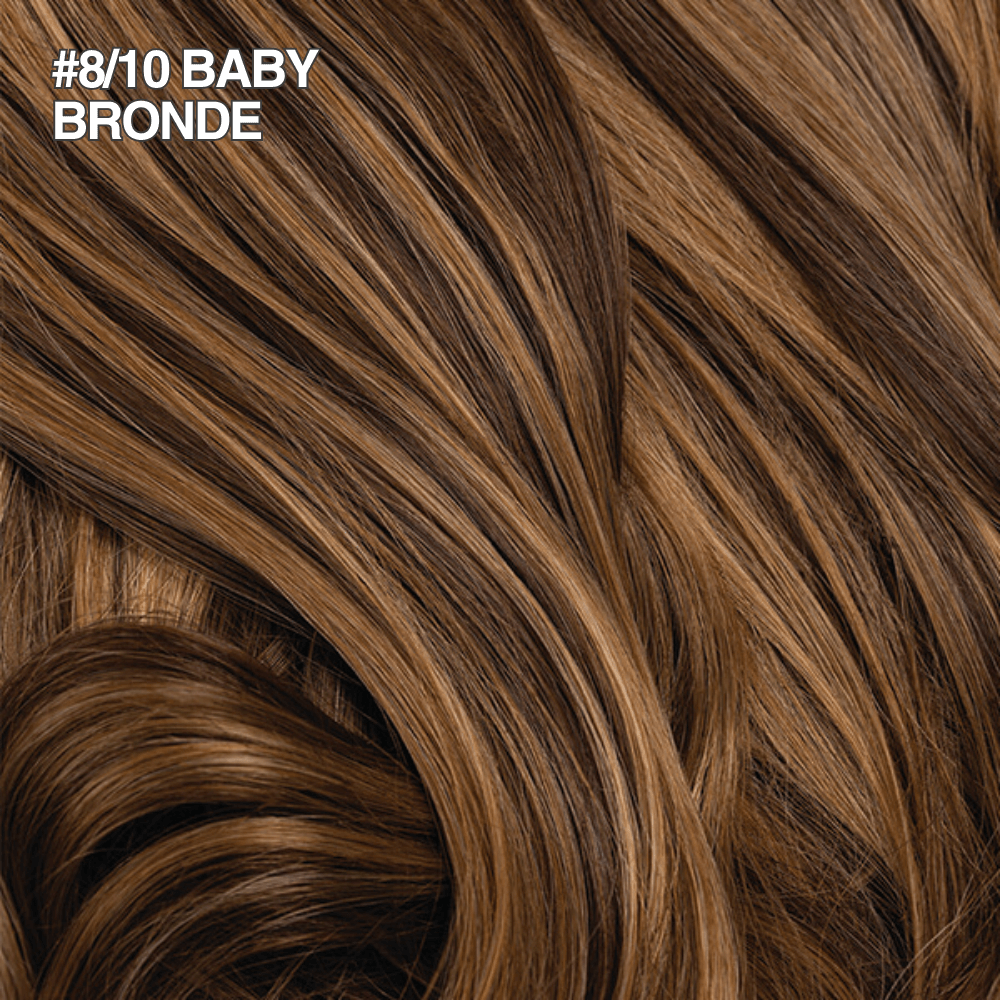 Stranded Curly Hair Messy Bun Scrunchie #8/10 Baby Bronde