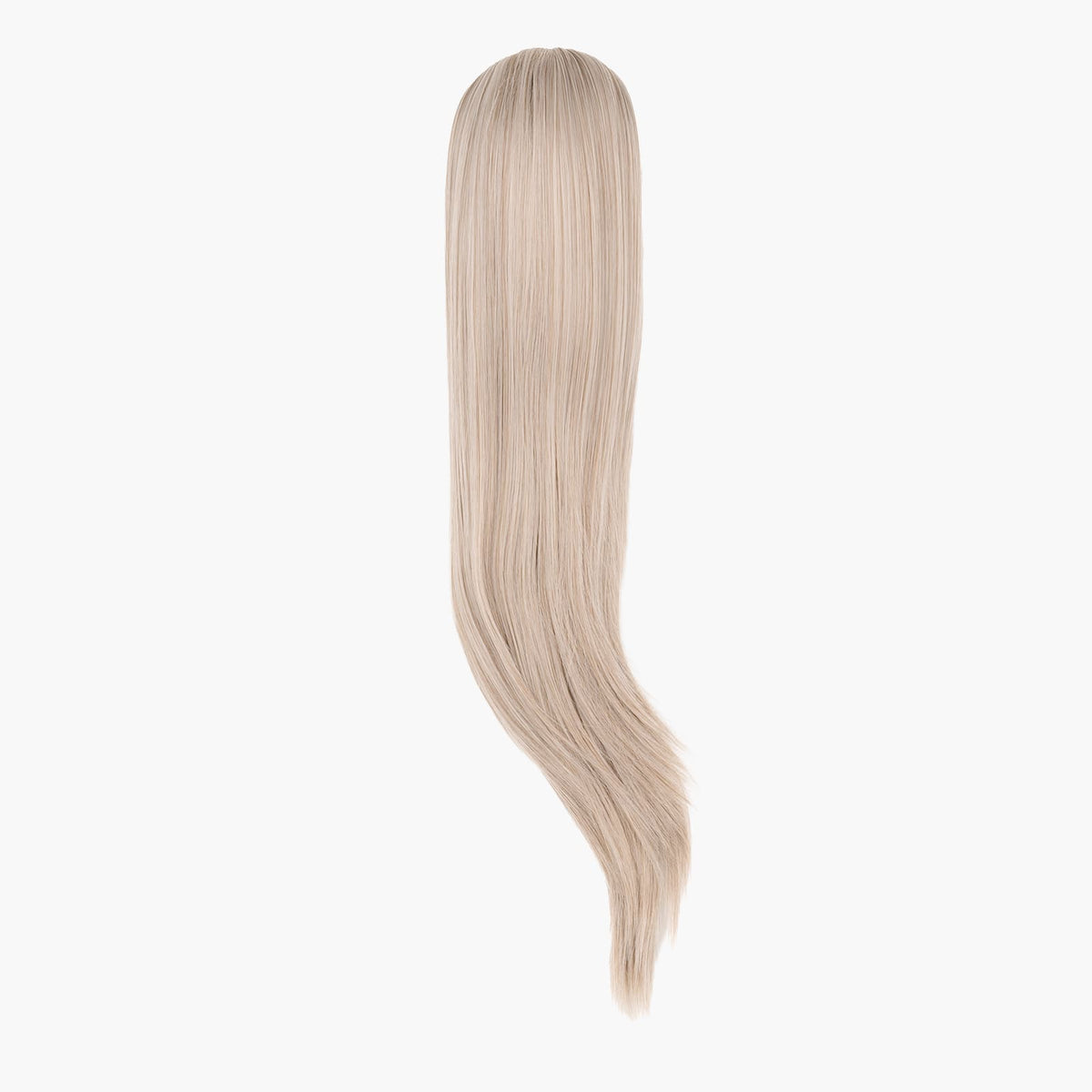 Stranded Long Straight Clip-in Ponytail in Ash Moon (#112)