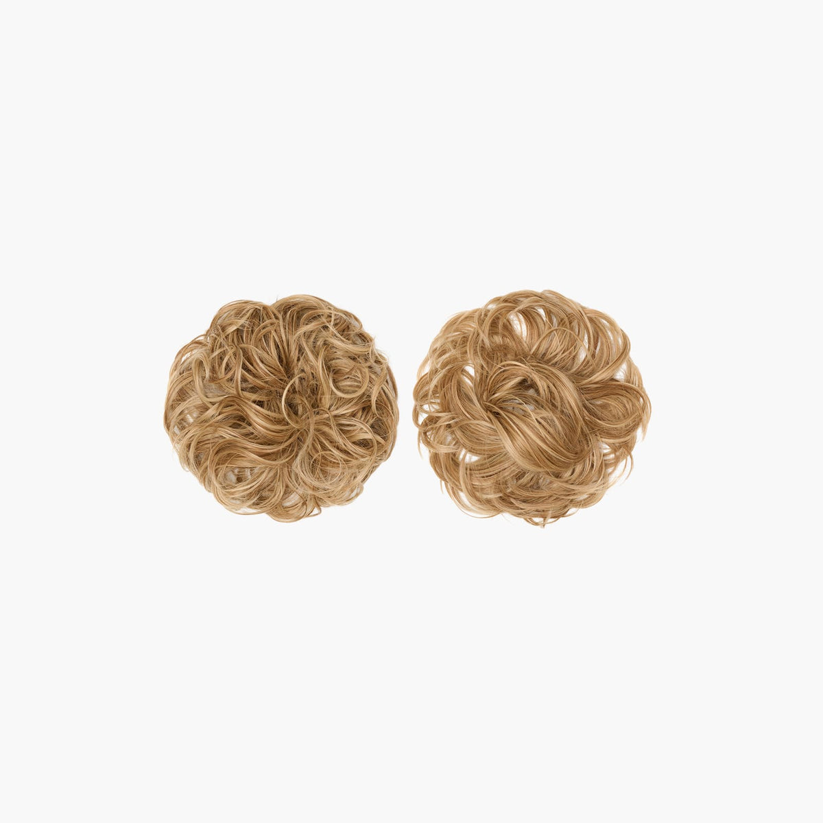 Stranded Bun Duo - Curly & Flicky Styles in Ballerina Musk (#10/16/22)