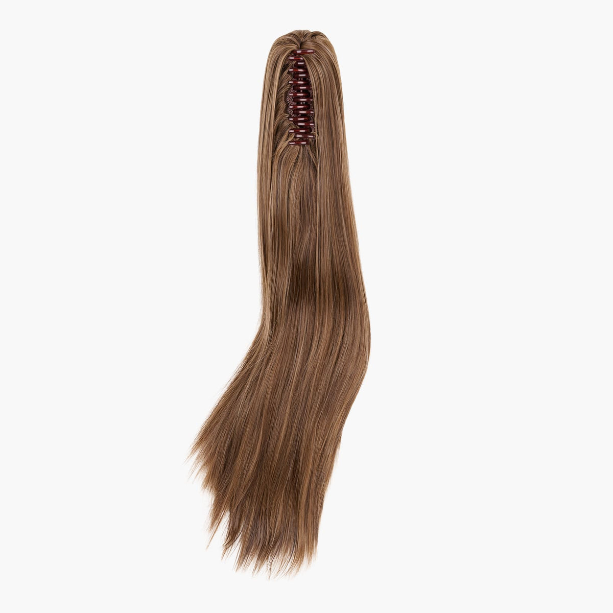 Baby Bronde Stranded Long Straight Clip-in Ponytail