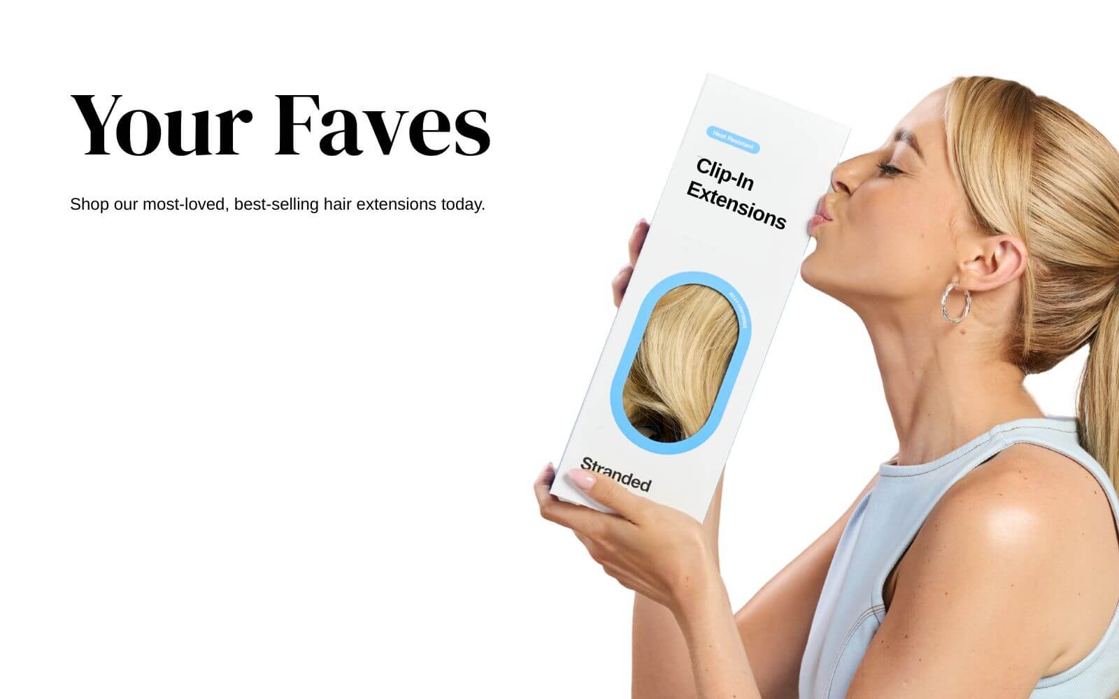 Stranded Hair Extensions most loved products chosen by customers. Curly clip-in extensions and ponytails.