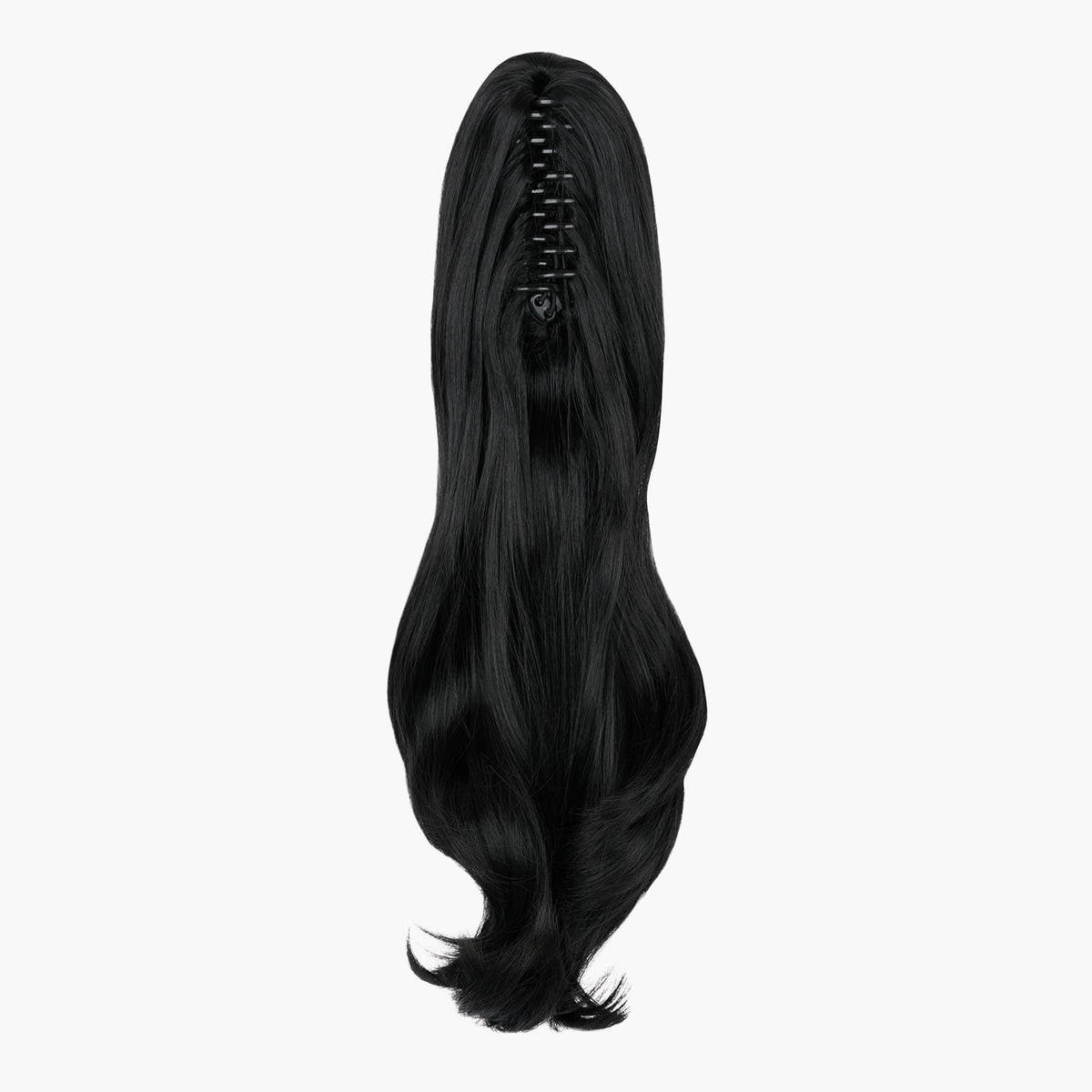 Stranded Jet Black 20" Blowout Clip-In Ponytail – Instant Volume & Bounce