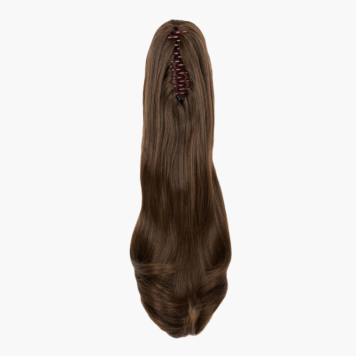 Stranded Light Brown 20" Blowout Clip-In Ponytail – Natural Fullness