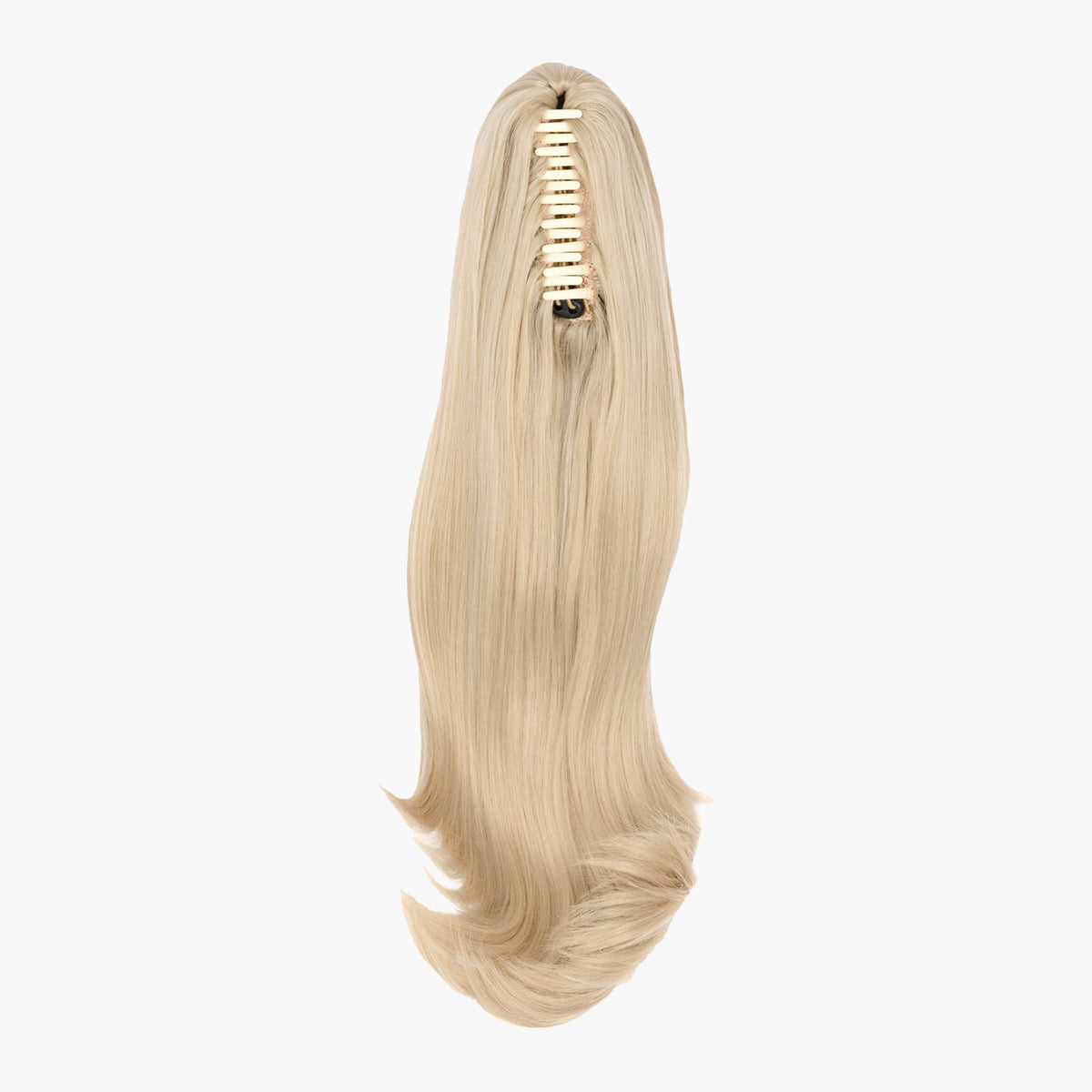 Stranded Light Ash Blonde 20" Blowout Clip-In Ponytail – Cool, Soft Volume
