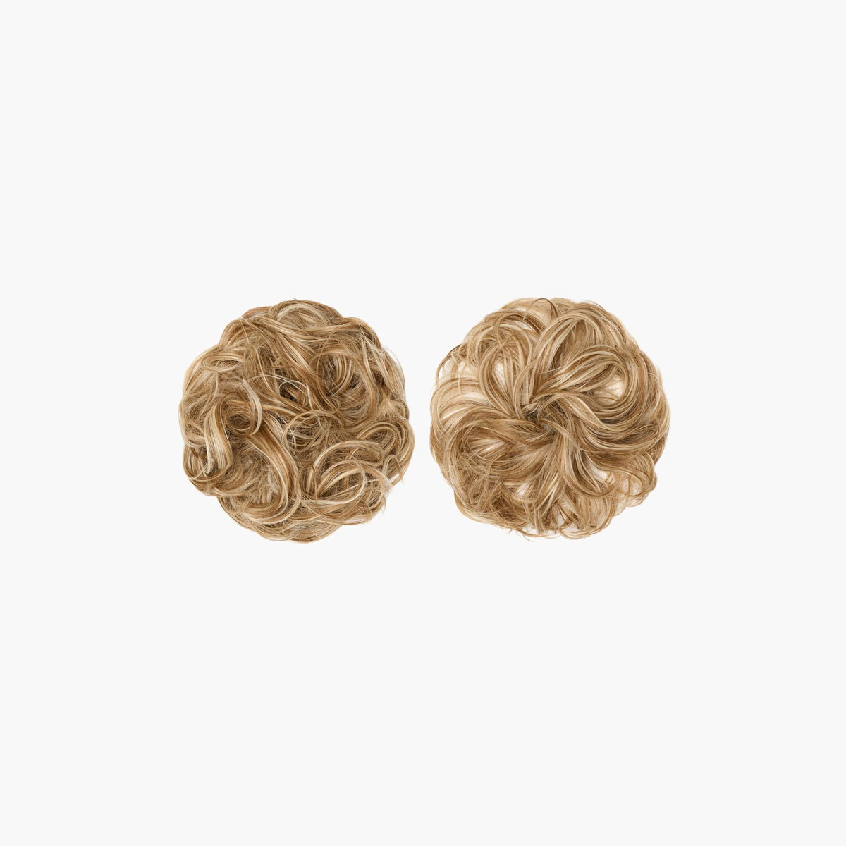 Stranded Bun Duo - Curly & Flicky Styles in Camelia (#10/613)
