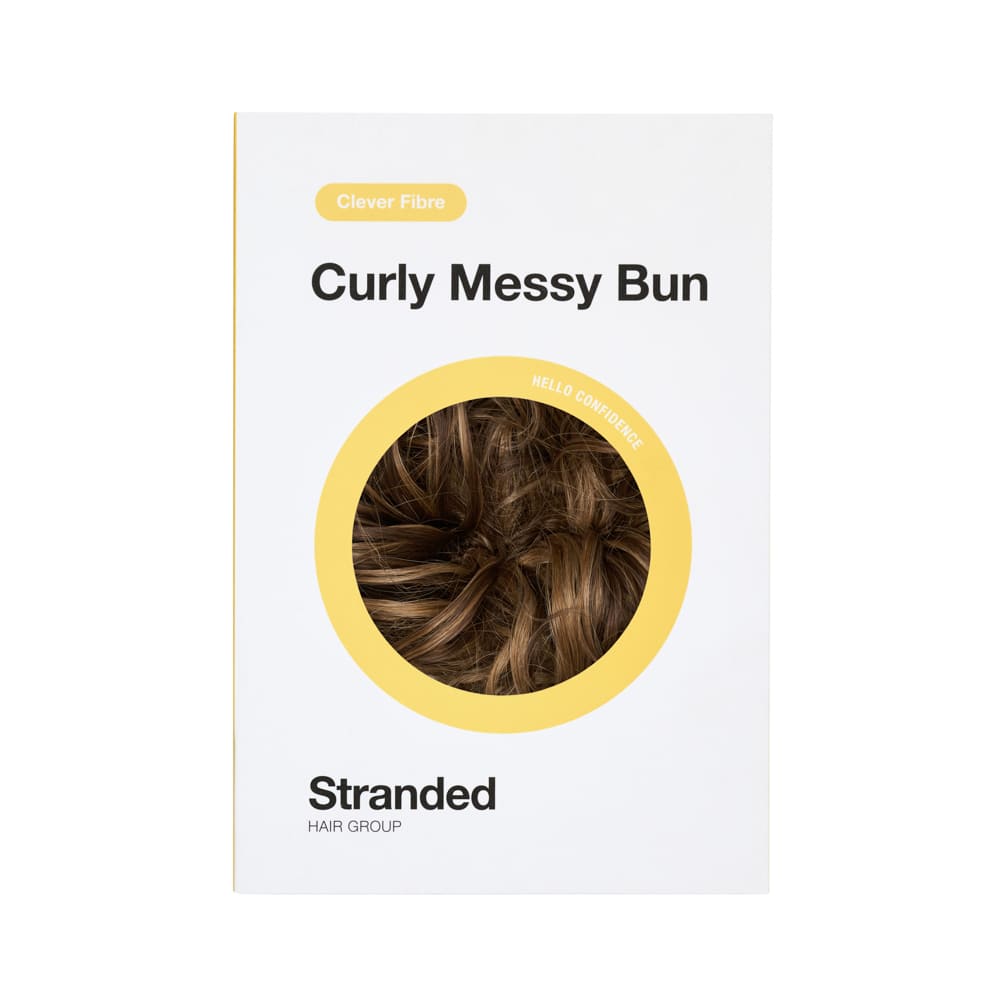 Messy Bun in minutes with a hair extensions in colour Mixed Brown