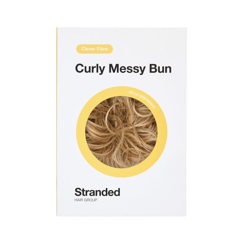 Messy Bun in minutes with a hair extensions in colour Medium Blonde