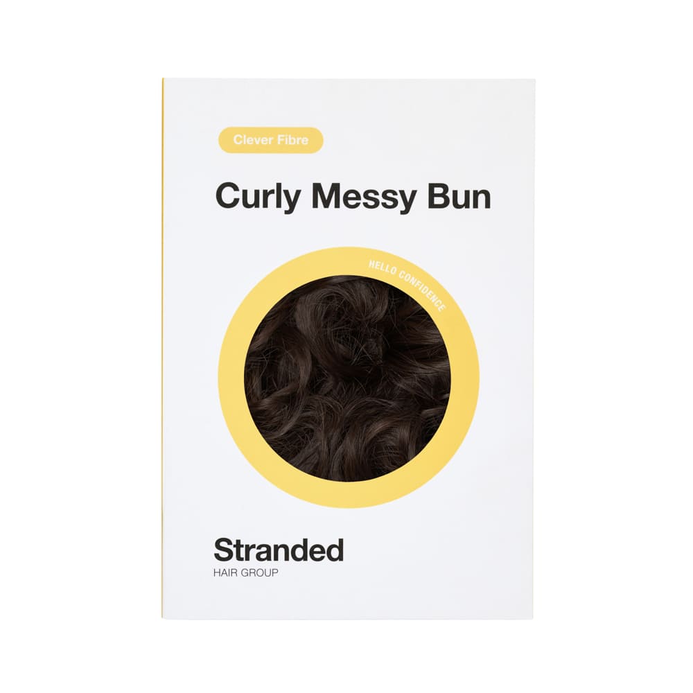 Messy Bun in minutes with a hair extensions in colour Chocolate Brown