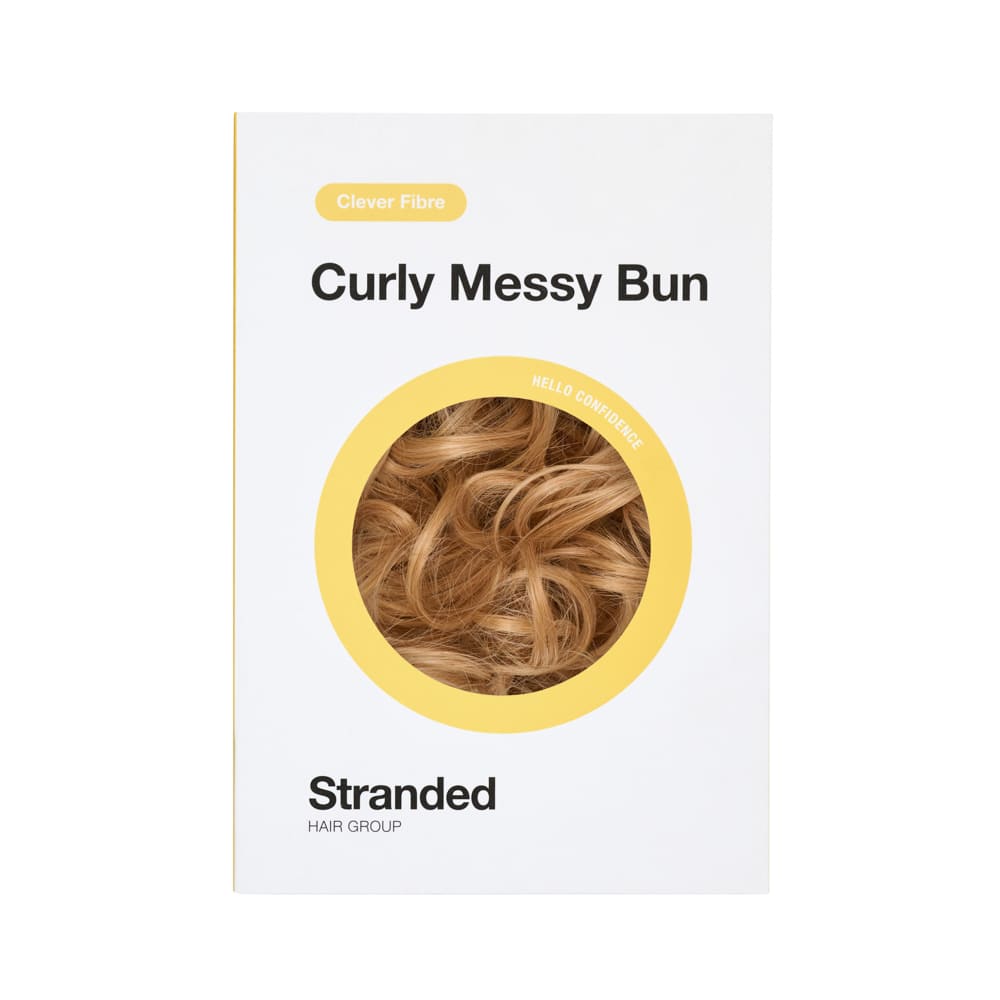 Messy Bun in minutes with a hair extensions in colour Ginger