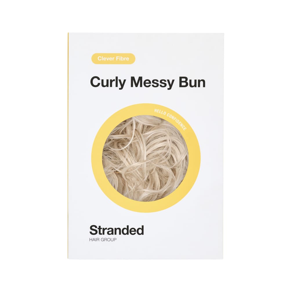 Messy Bun in minutes with a hair extensions in colour Silver