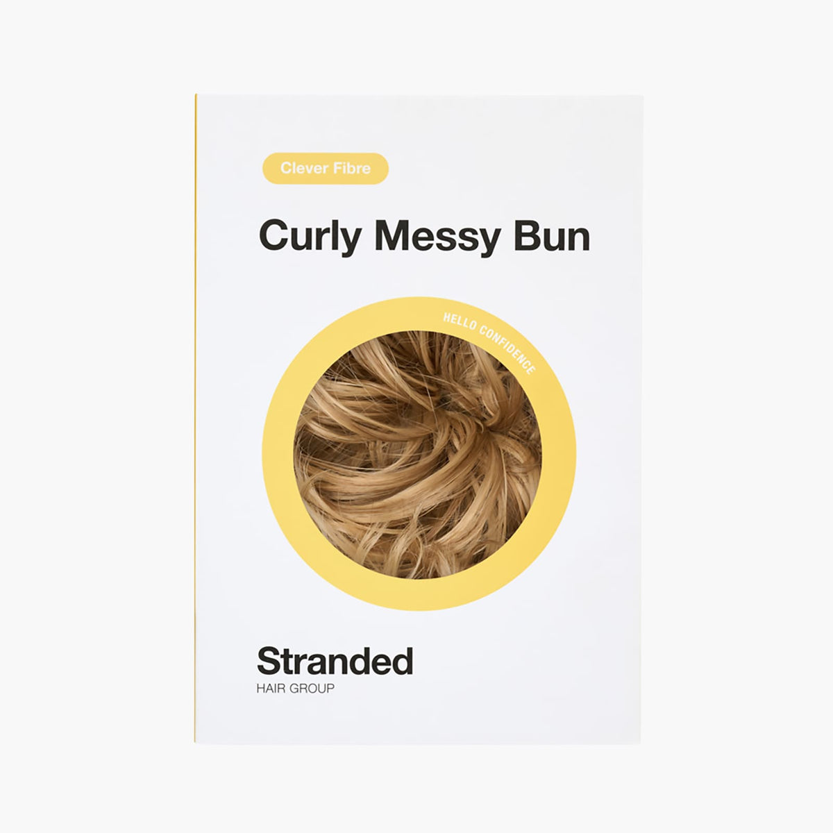 Vanilla Bomb Stranded Curly Hair Messy Bun Scrunchie