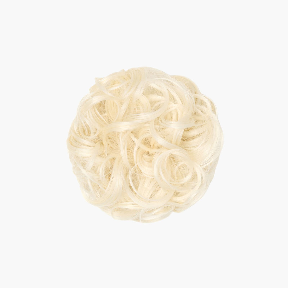 Stranded Curly Hair Messy Bun Scrunchie in Lily Of The Valley (#60)