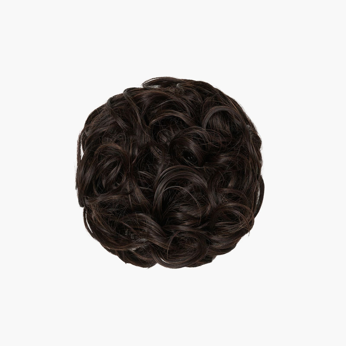 Stranded Curly Hair Messy Bun Scrunchie in Nigella (#2)