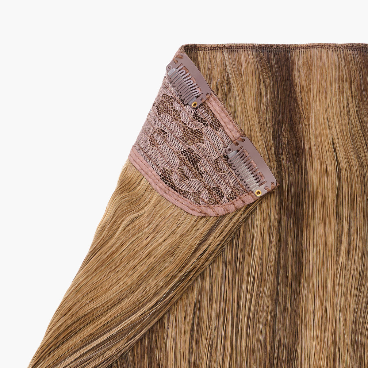 Baby Bronde shade – Stranded One Piece Flicky Clip-in Hair Extension