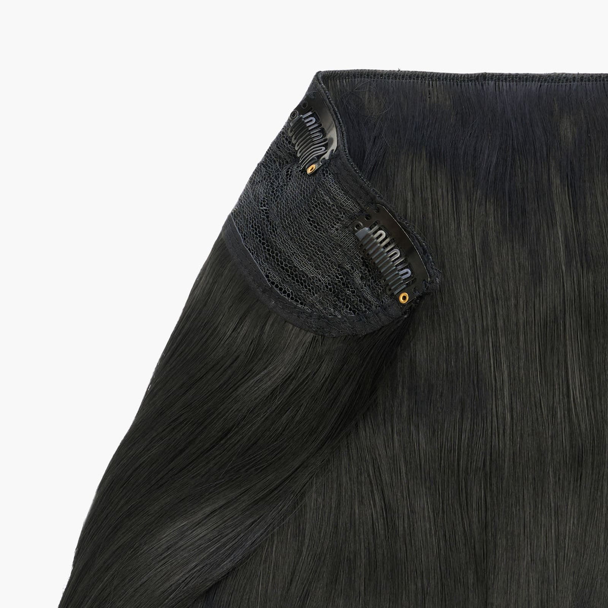 Black Magic shade – Stranded One Piece Flicky Clip-in Hair Extension