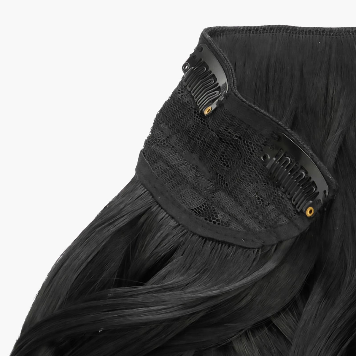 Black Magic shade – Stranded One Piece Curly Clip-in Hair Extension