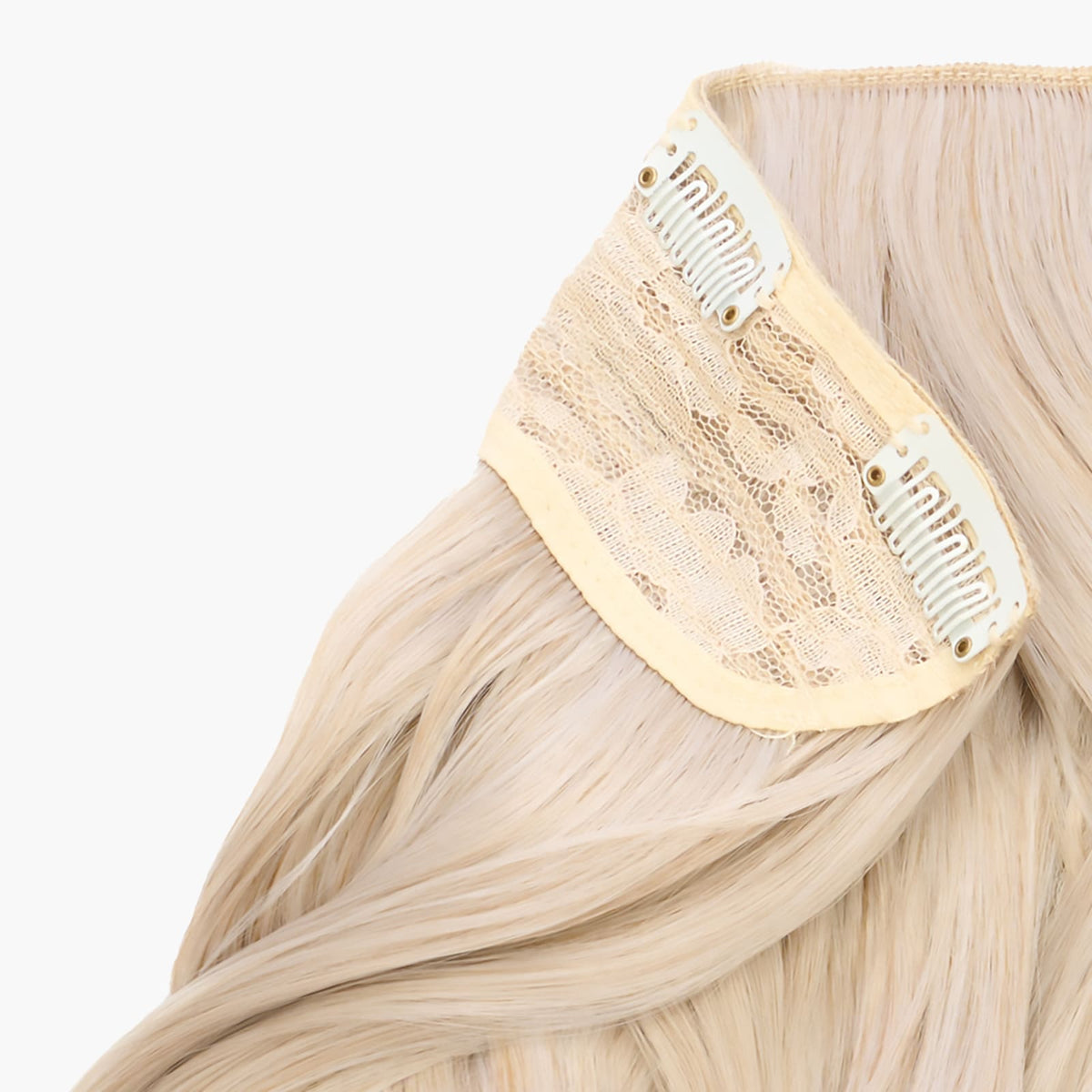 Pearl Moon shade – Stranded One Piece Curly Clip-in Hair Extension