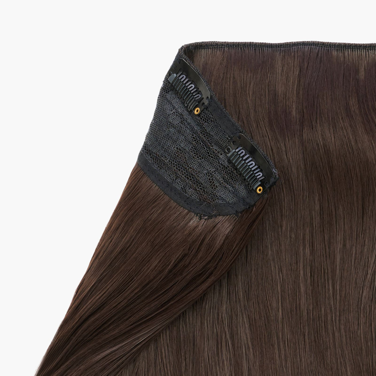 Chocolate Dahlia shade – Stranded One Piece Flicky Clip-in Hair Extension