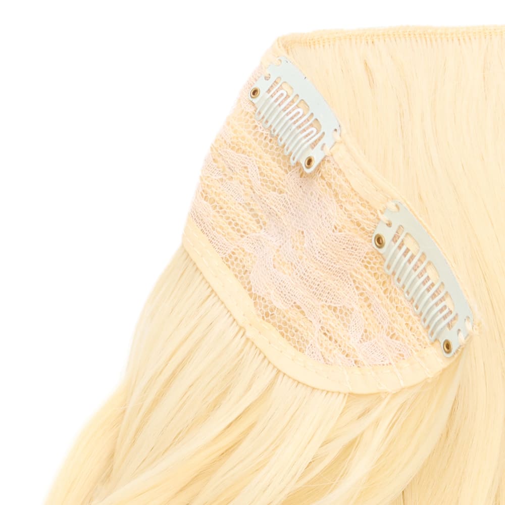 Stranded 20 Inch One Piece Curly Detailed Clip-in Section - Colour Warm Blonde