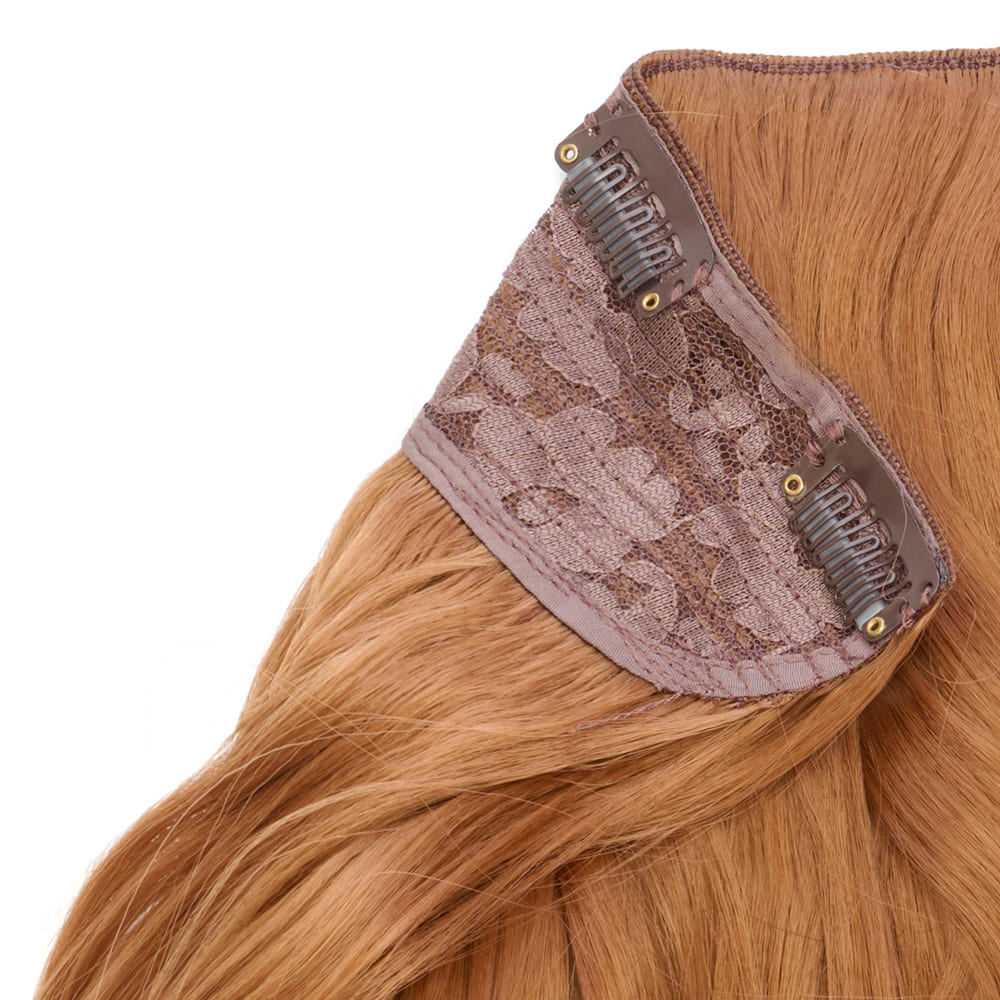 Stranded 20 Inch One Piece Wandwave Detailed Clip-in Section - Colour Copper