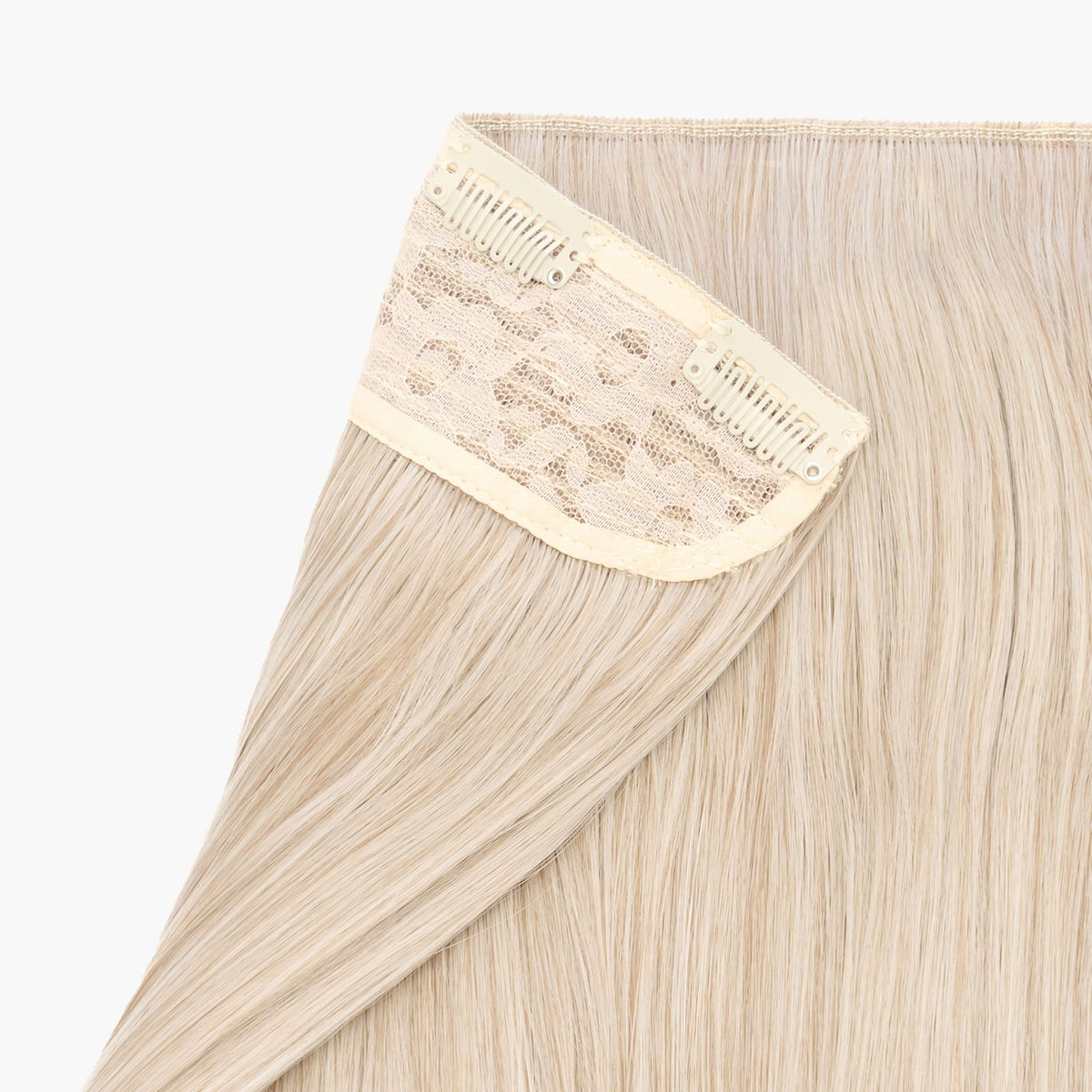 Ash Moon shade – Stranded One Piece Straight Clip-in Hair Extension